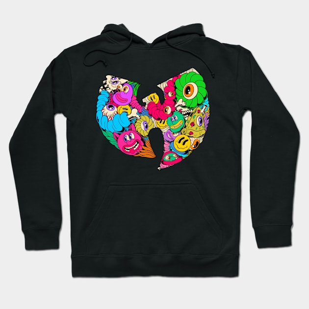 Wutang Doodle Art Hoodie by Moza Design